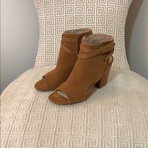 Light Brown Suede Booties